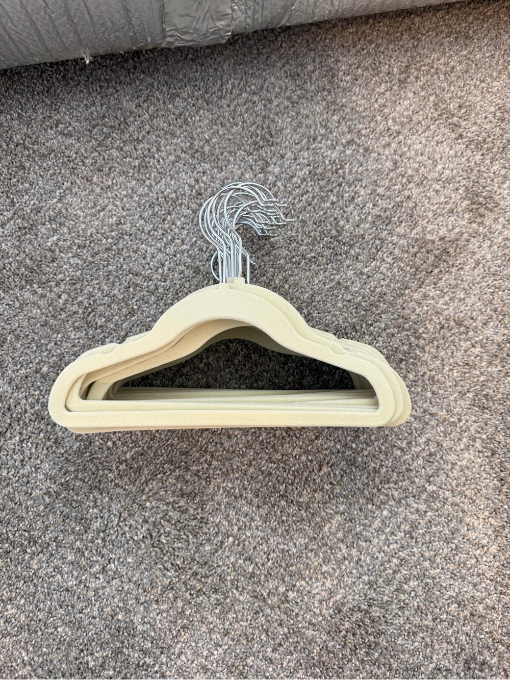Stack of 20 White Hangers